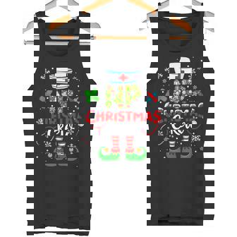 NP Christmas Crew Colorful Floral Costume Elf Nurse Job Tank Top | Mazezy