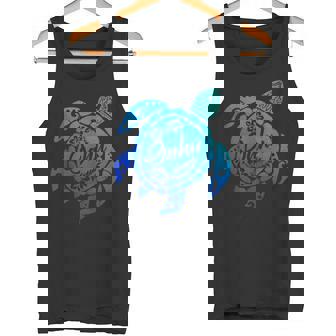 Oahu Tribal Sea Turtle Hawaii Beach Vacation Tank Top Tank Top | Mazezy