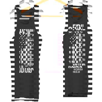 Official Cheerleader Bodyguard Cheer Dad Flag Vintage Tank Top Tank Top | Mazezy