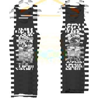 Official Sleep Raccoon Pajamas Racoon Tank Top | Mazezy