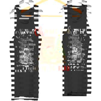 Oh What Fun It Is To Read Xmas Ghost Reading Books Lover Tank Top | Mazezy