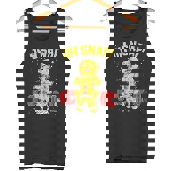 Oh Snap Gingershred Gingerbread Man Gym Bodybuilding Tank Top | Mazezy