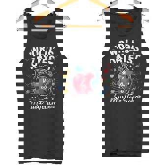 Okayest Music Teacher Appreciation Apple Back To School Tank Top Tank Top | Mazezy