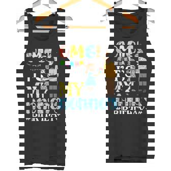 OMG It's My Nonno's Birthday Happy Grandpa And Granddaughter Tank Top | Mazezy