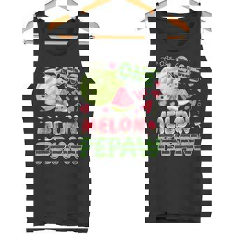 One In a Melon Pepaw 1st Birthday Party Family Matching Tank Top | Mazezy