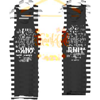 One Thankful Grandma Fall Autumn Thanksgiving Tank Top | Mazezy