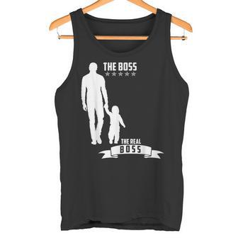 Padre &Ohn Papa &Ohn Boss Divertido Look Para Parejas Camiseta sin mangas - Regaloses