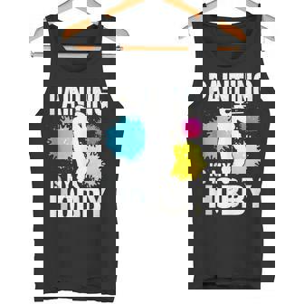 Painting Is My Hobby Paintball Player Paint Shooting Air Gun Tank Top Tank Top | Mazezy