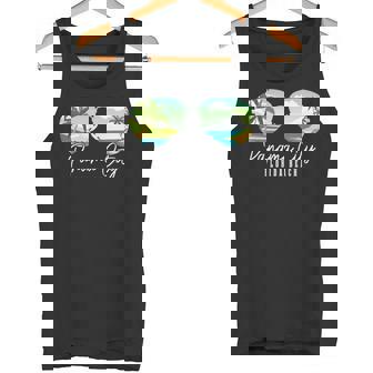 Panama City Beach Florida FL Vintage Sunglasses Tank Top | Mazezy