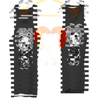 Panda Heart China Bamboo Tank Top Tank Top | Mazezy