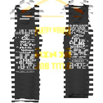 Pantry Worker Job Title Food Preparation Workers Tank Top | Mazezy