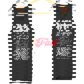 Papa Of The Fast One Birthday 1st Race Car Family Tank Top Tank Top | Mazezy
