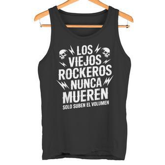 Papá Rockero Padre Rock Calaverasiejos Rockeros Camiseta sin mangas - Regaloses
