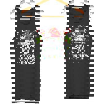 Papi Claus Christmas Lights Pajama Family Matching Tank Top Tank Top | Mazezy