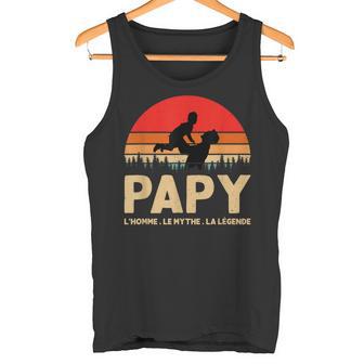 Papy L'homme Le Mythe La Légende Cadeau Grand-Père Humour Débardeur e - Cadeauxyz