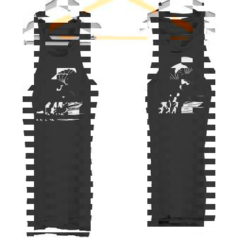 Parasailer Paragliding Human Evolution Parasailing Tank Top | Mazezy