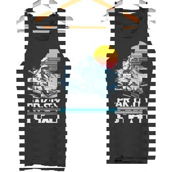 Park City Utah Ski Winter Sports Mountains Ski Skiing Tank Top | Mazezy