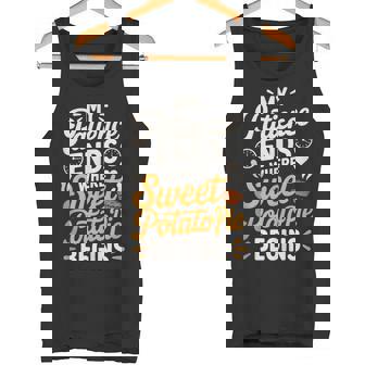My Patience Ends Where Sweet Potato Pie Begins Love Tank Top Tank Top | Mazezy