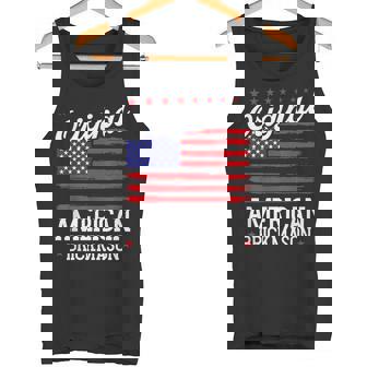 Patriotic US Flag American Brickmason Tank Top | Mazezy
