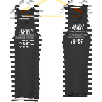 I PAUSED MY AUSTRALIAN RULES FOOTBALL TO BE HERE Tank Top Tank Top | Mazezy