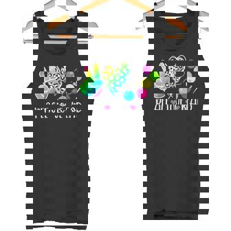 Peace Love Bead Beading Beader Beadwork Tank Top | Mazezy