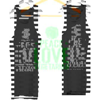 Peace Love Vegetarian Plant-Based Tank Top Tank Top | Mazezy