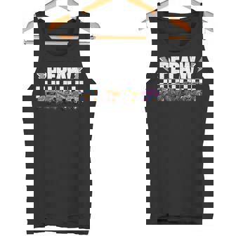 Pepaw Retro Monster Truck Family Crew Birthday Matching Tank Top | Mazezy