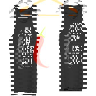 Pepper Spicy Food Saying Boy Likes Chili Tank Top | Mazezy