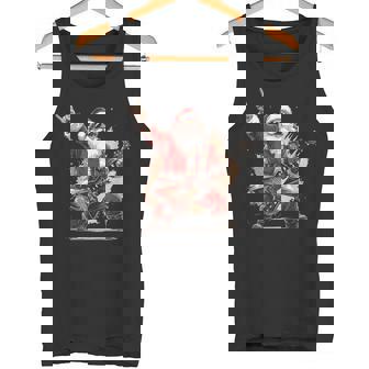 Père Noël Guitariste Rockstar Metal Musicien Noël Débardeur e - Cadeauxyz