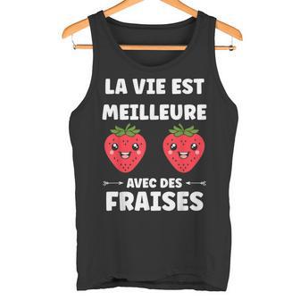 Petit Fruit Fraise Laie Est Meilleure Avec Les Fraises Débardeur e - Cadeauxyz