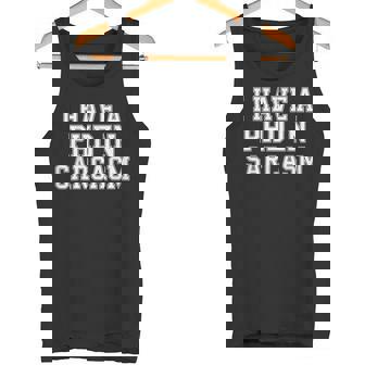 I Have a Phd Degree In Sarcasm Retro University Humor Tank Top | Mazezy