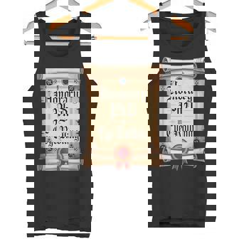 PhD In Eye Rolling Sarcastic Tank Top | Mazezy