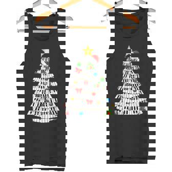Piano Christmas Tree Musician Music Teacher Band Orchestra Tank Top | Mazezy