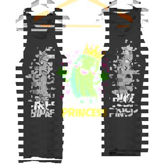 Pickle Princess Cute Kawaii Cucumber Cartoon Tank Top | Mazezy