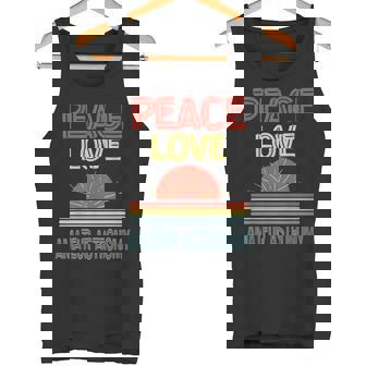 Piece Love Amateur Astronomy Funny Tank Top | Mazezy