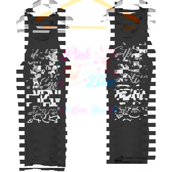 Pink Or Blue Pepaw Loves You Cow Baby Gender Reveal Tank Top | Mazezy