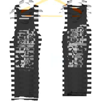 Pirate Vintage Collage Sailor Captain Treasure Hunter Tank Top Tank Top | Mazezy