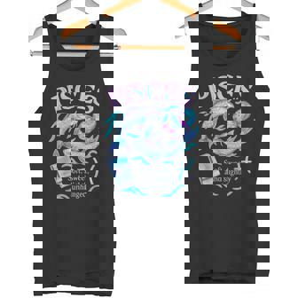 Pisces Zodiac Attitude Soft Sweet Slightly Unhinged Tank Top | Mazezy