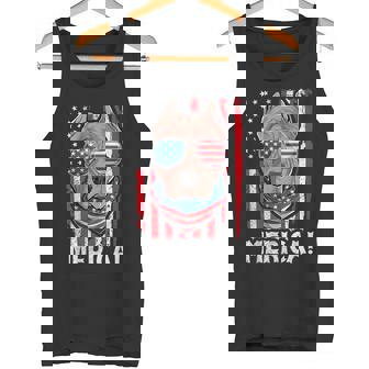 Pit-Bull Usa 愛国的な犬服 アメリカ国旗 メンズ タンクトップ - Kawaiitshirt