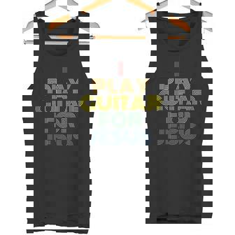 I Play Bass For Jesus Christian Rock Guitar Player Tank Top | Mazezy