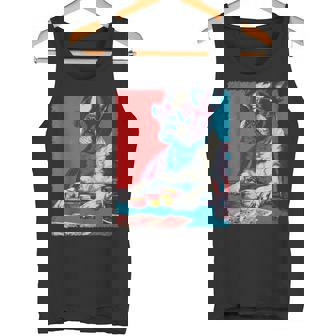 Playing Cards Pop Art Gambling French Bulldog Playing Poker Tank Top Tank Top | Mazezy