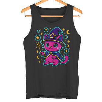 Plum Wizard Cat Apprentice For Kids Children Youth Pupils Jr Tank Top Tank Top | Mazezy