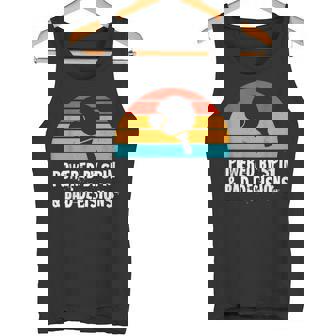 Powered By Spin & Bad Decisions Retro Table Tennis Tank Top | Mazezy