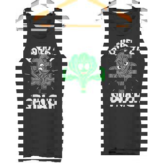 Powered By Spinach Strong Vegan Veggie Tank Top | Mazezy