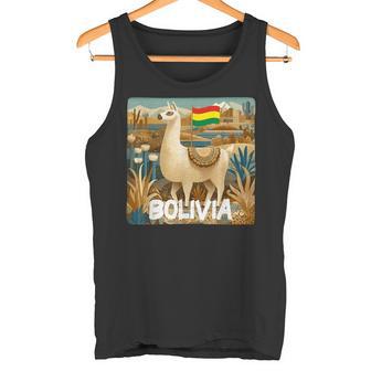 Pretty Bolivia View With Nature And Llama Costume Tank Top | Mazezy