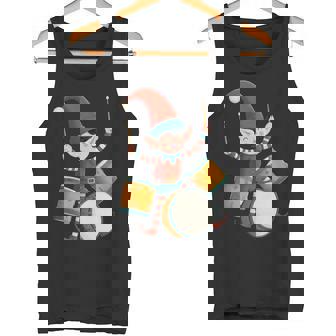 Pretty Drummer Elf For Christmas And Drums Lovers Tank Top | Mazezy
