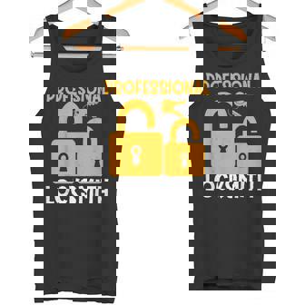Professional Locksmith Locksmithing Lock Pickers Tank Top | Mazezy