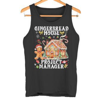 Project Manager Gingerbread House Decorating Baking Xmas Tank Top | Mazezy