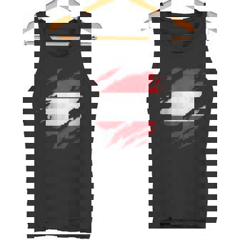 Proud Austrian Shirts Torn Ripped Austria Flag Tank Top | Mazezy