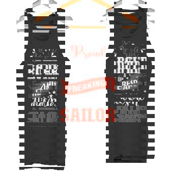 Proud Brother Of a Freaking Awesome Sailor Tank Top | Mazezy